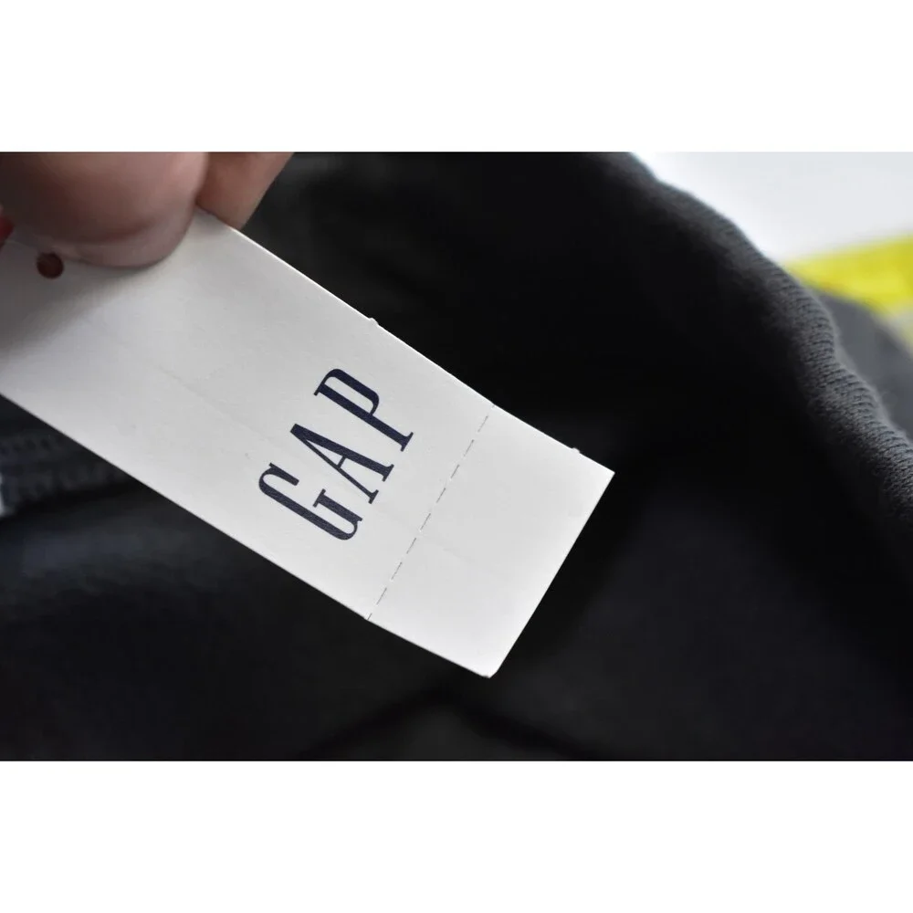 GAP Shorts Womens Large Soft Black Fleece Drawstring Lounge NL Fleece Shor Comfy - Picture 5 of 11